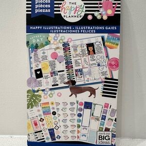 Happy Planner classic “Happy Illustrations” sticker book